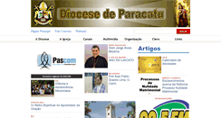 Desktop Screenshot of dioceseparacatu.org.br